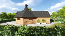 Viking-Medium BBQ Hut with sauna Pic 1